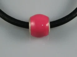 Entrepieza Esmalte Rosa Y Plata De Ley