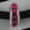 Outlet Entrepieza Fucsia Cristal 1 Y Plata De Ley