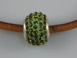 Online Entrepieza Verde Peridot 5 Cristal Y Plata De Ley