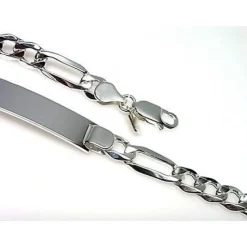 Esclava De Plata Alternada 3+1 18,5 Cm.