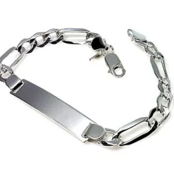 Esclava De Plata Alternada 3+1 18,5 Cm.