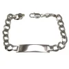 Outlet Esclava De Plata De Ley Modelo Barbada 20 Cm.