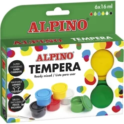 Estuche de Temperas lavables con colores brillantes - Alpino
