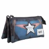 Estuche Portatodo Triple Fan Marvel Capitán América 23x11x7 cm