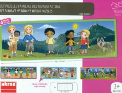 Familias del mundo actual - Maletín con 4 puzzles
