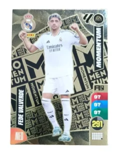 Fede Valverde Momentum Adrenalyn XL 2024 2025 Carta Colección Panini