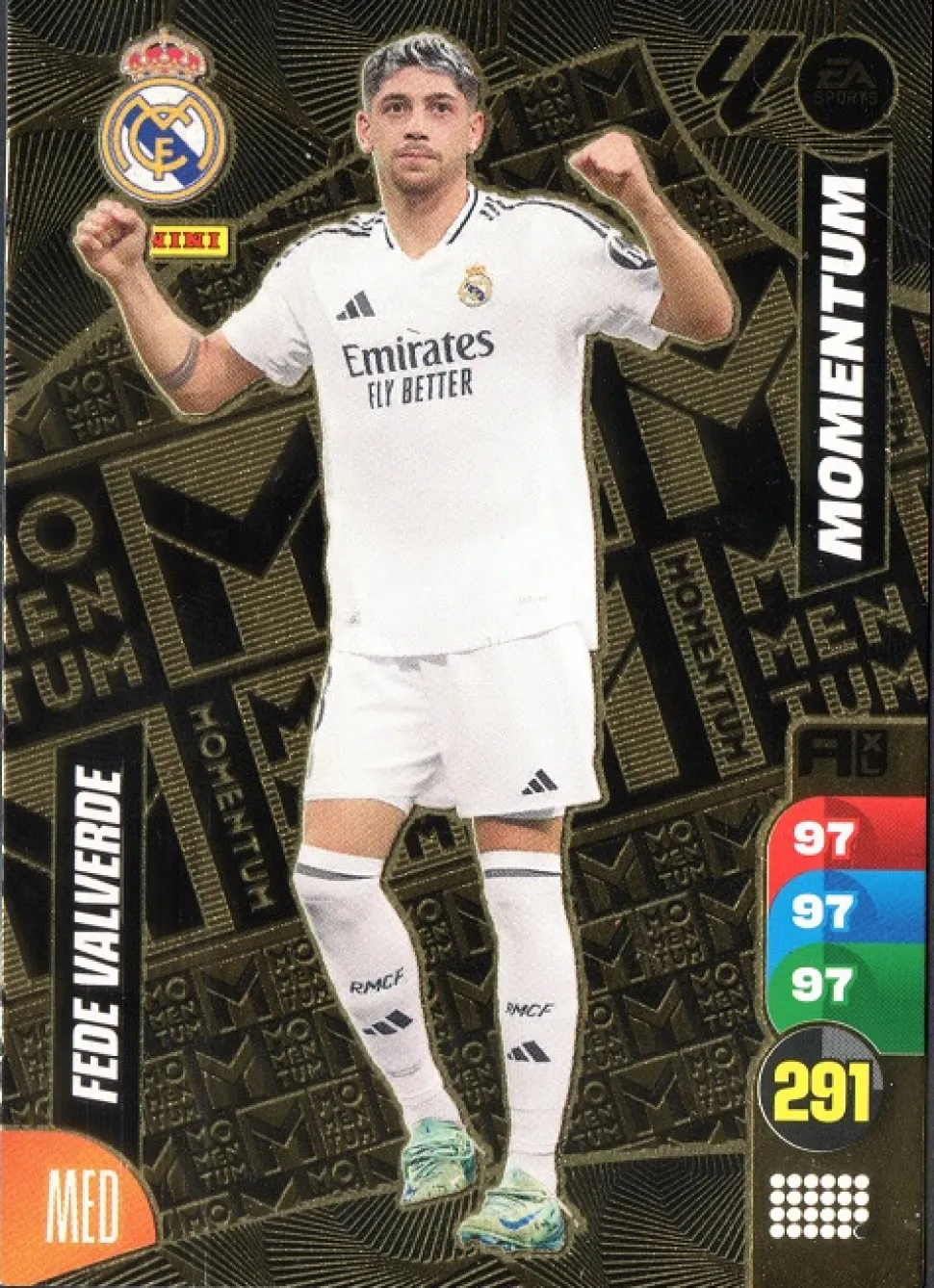 Fede Valverde Momentum Real Madrid cromo Adrenalyn XL 2024 2025 La liga 24/25