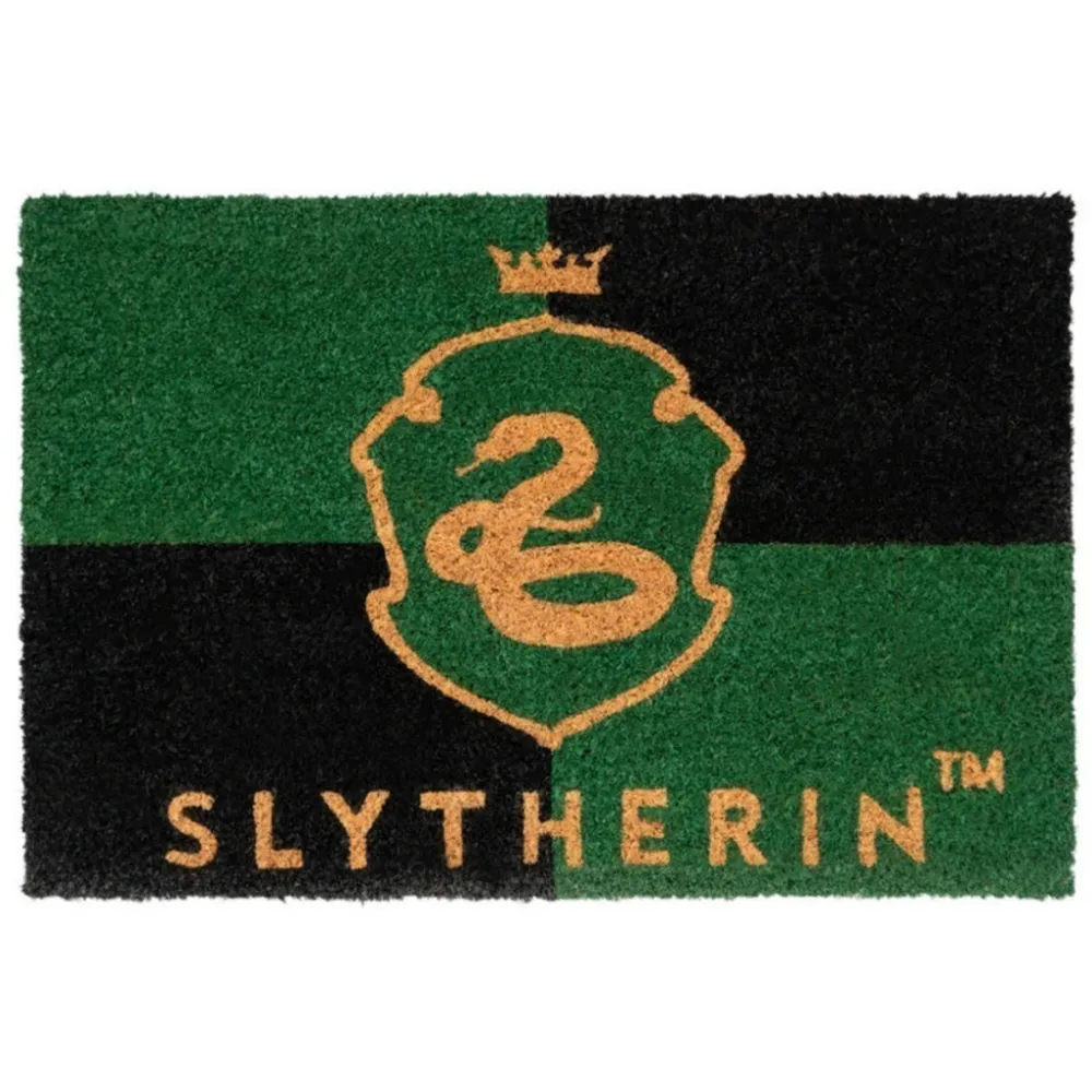 New Grupo Erik Felpudo Tapete Suelo Entrada Harry Potter Slytherin 60x40cm