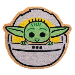Felpudo Tapete Suelo Troquelado Star Wars Mandalorian Baby Yoda Grogu 51x54cm