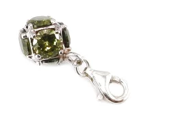 Best Fetiche Plata Y Circonitas Verdes Bola Amour