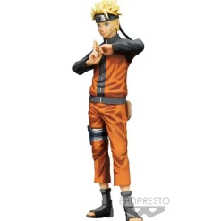 Figura Banpresto NARUTO SHIPPUDEN Naruto Uzumaki Grandista Nero Manga Dimensiones 27cm