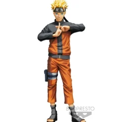 Figura Banpresto NARUTO SHIPPUDEN Naruto Uzumaki Grandista Nero Manga Dimensiones 27cm
