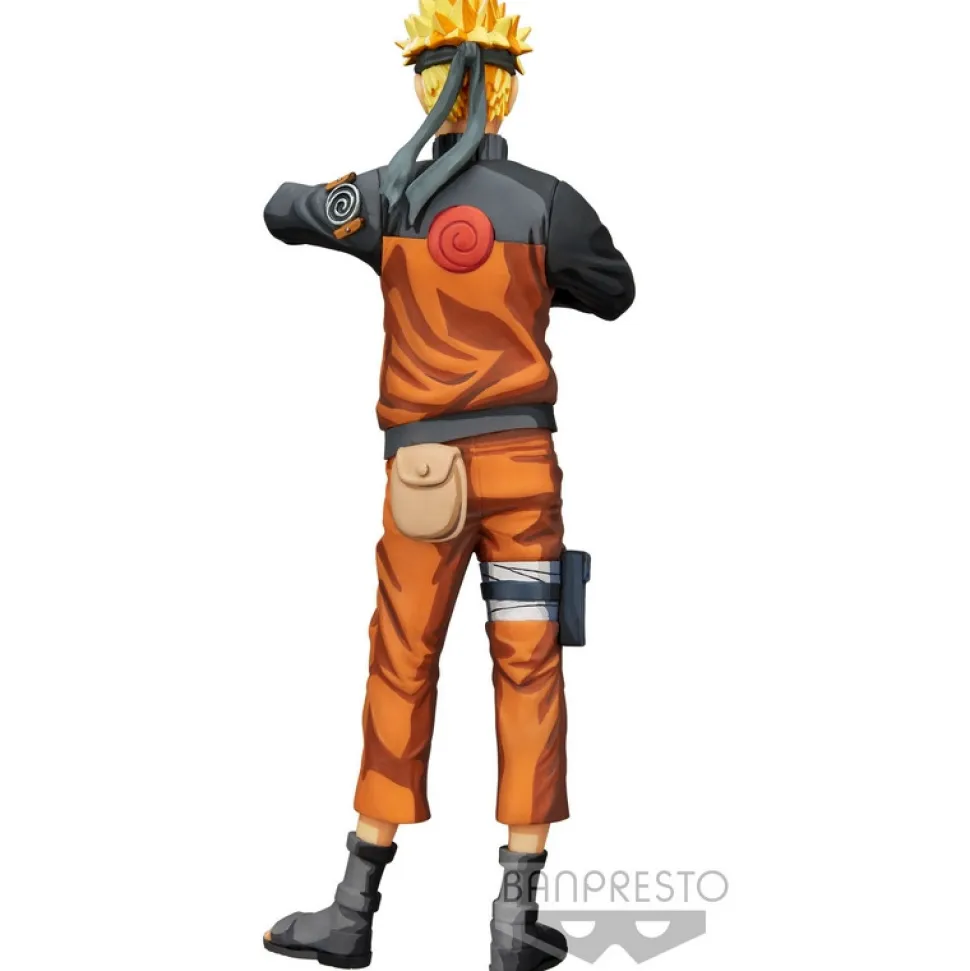 Figura Banpresto NARUTO SHIPPUDEN Naruto Uzumaki Grandista Nero Manga Dimensiones 27cm