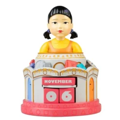 Figura Calendario Perpetuo 3D Juego del Calamar 12,5x15,5x12,5cm
