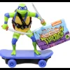 Figura Tortuga Ninja con patinete Leonardo con Bandana azul