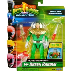 Best Bizak Figura transformable Power Rangers Verde Auto Morphin - +4A
