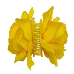 Flor Sevillana Grande con pinza amarillo