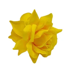Flor Sevillana Grande con pinza amarillo