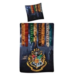 Best Aymax Funda Nórdica Reversible Harry Potter Escudo Hogwarts 9 3/4 más 1 Funda Cojín para Cama 90 ó 105cm