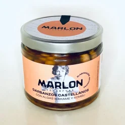 Hot MARLON conservas Garbanzos Castellanos con Algas Wakame y Kombu - 4 Unidades x 580 ml y 690 gr