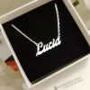 Gargantilla Con Nombre De Plata De Ley