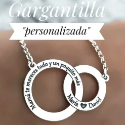 Clearance Gargantilla De Plata Mamá Te Mereces Todo Con Nombres