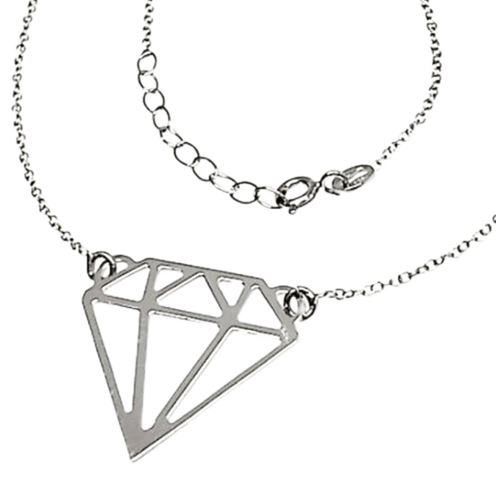 Gargantilla Diamante De Plata