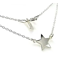 Gargantilla Estrella De Plata De Ley