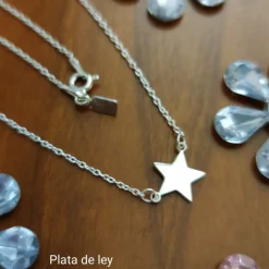 Gargantilla Estrella De Plata De Ley