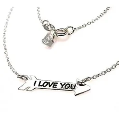 Discount Gargantilla Flecha I Love You De Plata