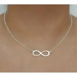 Gargantilla Infinito Con Nombres De Plata