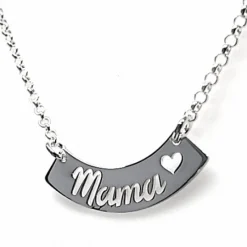 Gargantilla Mamá Corazón De Plata