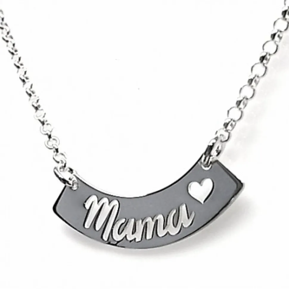 Gargantilla Mamá Corazón De Plata