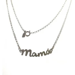 Clearance Gargantilla Mamá De Plata De Ley