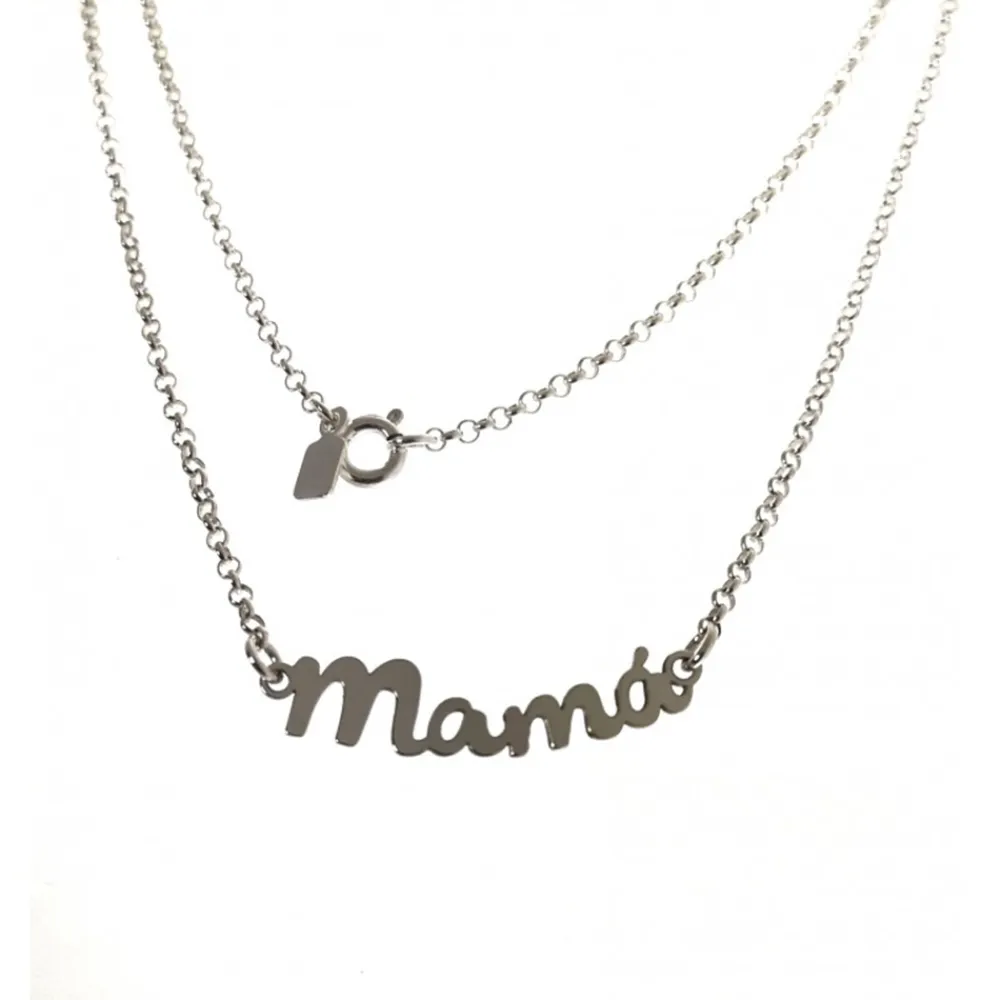 Clearance Gargantilla Mamá De Plata De Ley