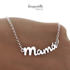 Clearance Gargantilla Mamá De Plata De Ley