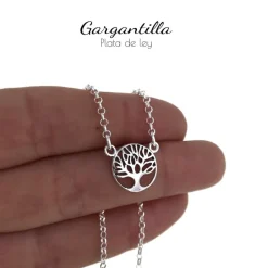 Gargantilla Árbol De La Vida De Plata De Ley