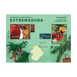 Gastronomía. D.O. Protegidas. Extremadura. Cereza del Jerte. Pimentón de la Vera | Hoja bloque