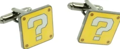 Gemelos para camisa Nintendo Super Mario interrogación caja