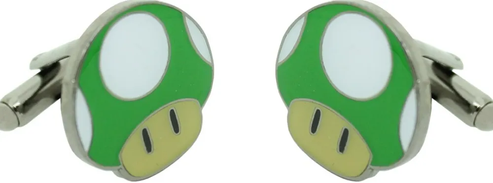 Outlet Gemelos para camisa Seta Verde Super Mario Bros.