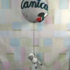 Globo de cuerda, modelo Luna con astronauta. Tamaño L
