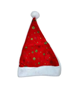 Disfraces Lucero Gorro Navideño con círculos verdes y rojos