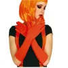 Guantes Largos color Neón Naranja