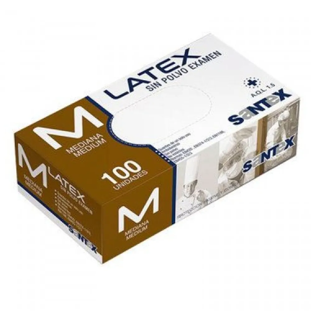 Discount Santex Guante Talla S. Látex sin polvo Estuche 100 unidades