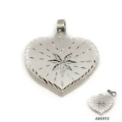 Guardacenizas Corazón De Plata De Ley 25 X 29 Mm.