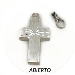 Discount Guardacenizas Cruz De Plata De Ley 17 X 34 Mm.