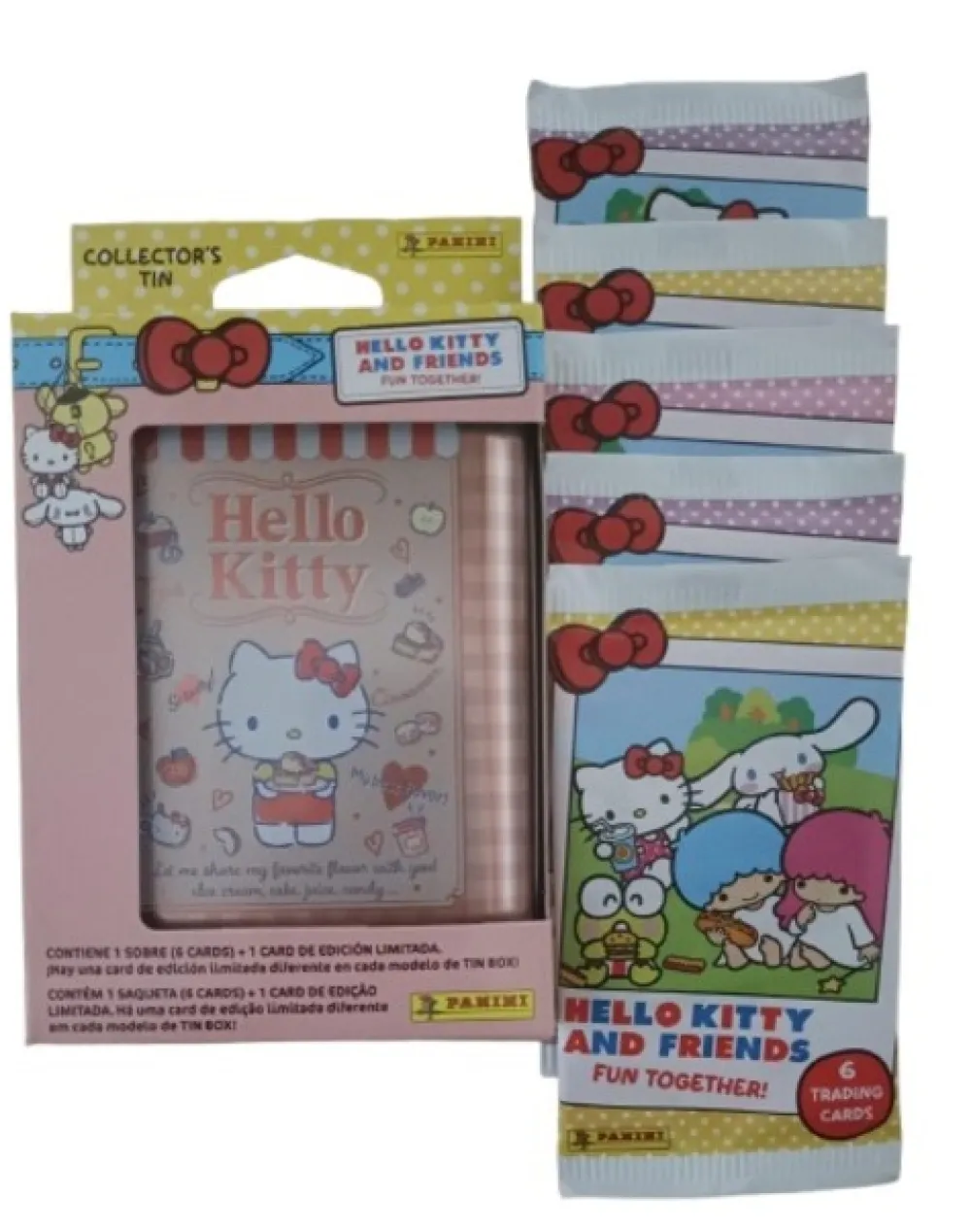 Best PANINI Hello Kitty and Friends: Fun Together! Pocket tin a elegir + 5 Sobres Colección Oficial