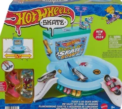 Best Hot Wheels Skate Flush & Go Skate Bowl - Pista de patinaje acción en cadena
