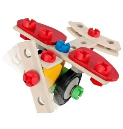Eichhorn Juego Constructor Infantil Moto Avión Madera