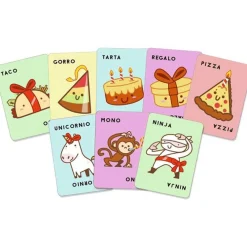 Hot Lúdilo Juego de Cartas Taco, Gorro, Tarta, Regalo, Pizza